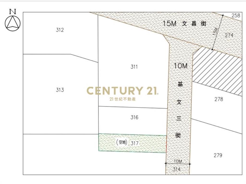 單三大面寬營業用獨棟建地