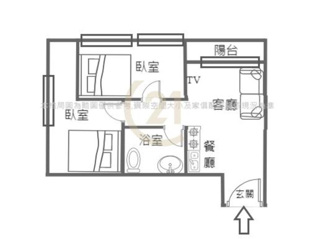 G5捷運站旁全新裝潢二房