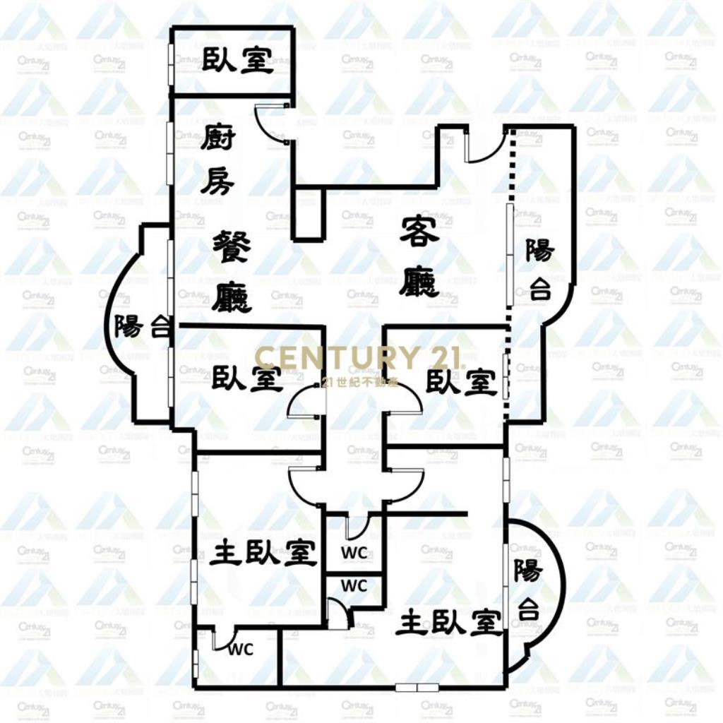 黎明商圈百坪五房雙主臥雙車位