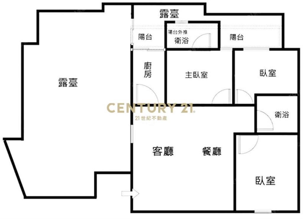 黎明春秋三房車位露臺戶