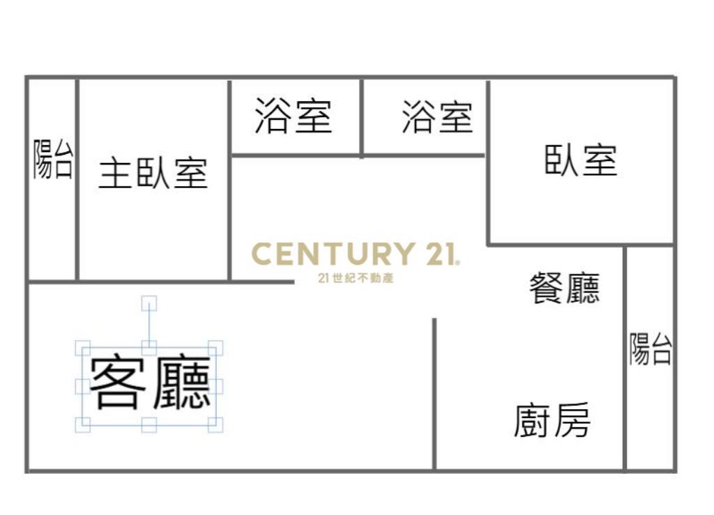 樹德英倫風格~百萬精裝3改2房