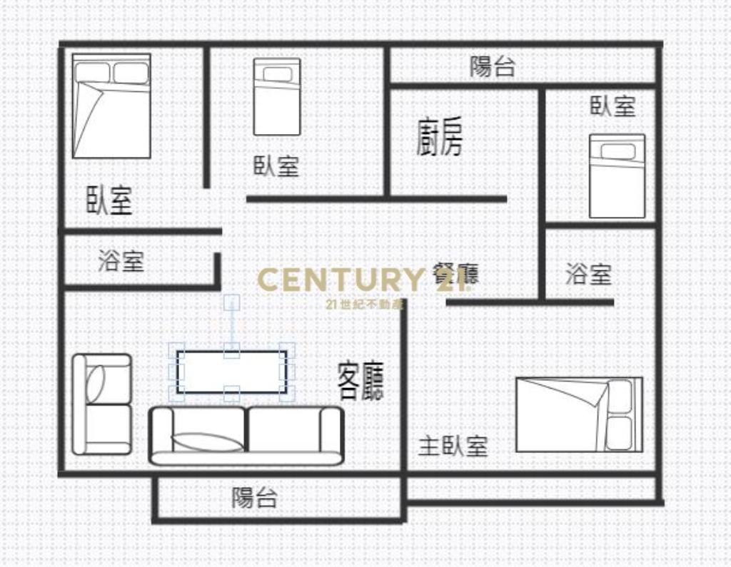 文新凱旋四房平車