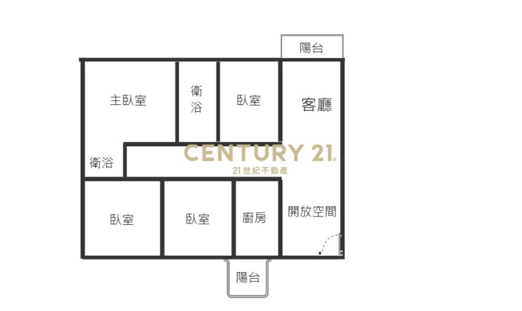 台中房屋-北區室內30坪四房車位美廈