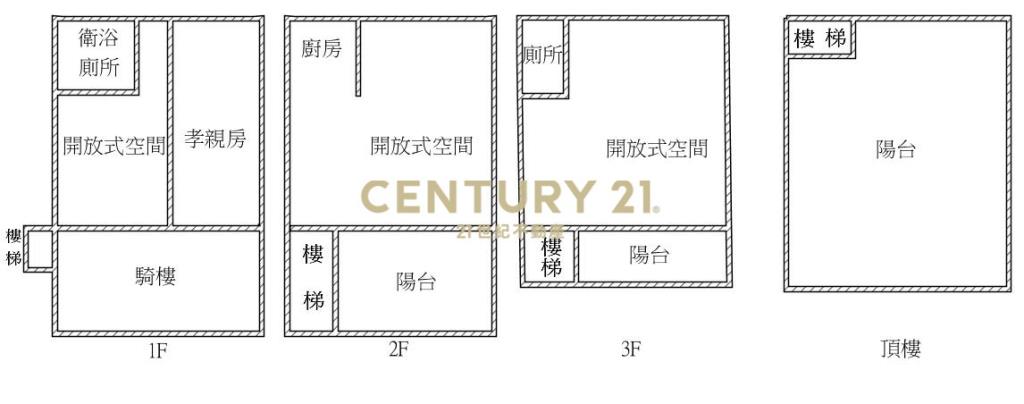 圓環學區開放式美透天