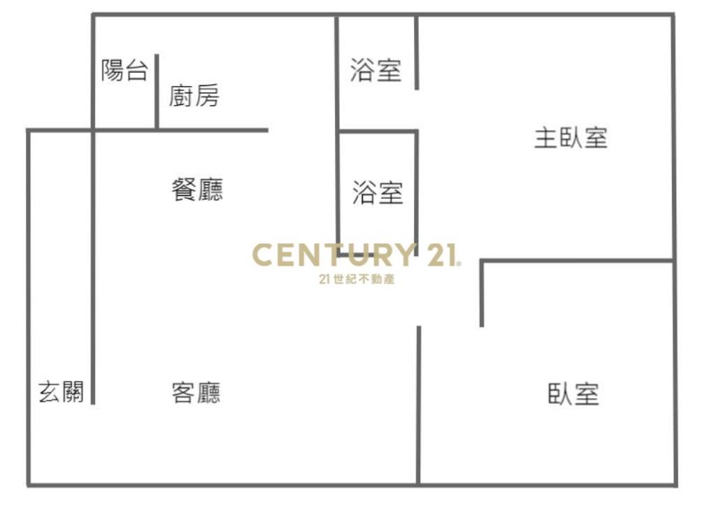 74旁電梯2+1房