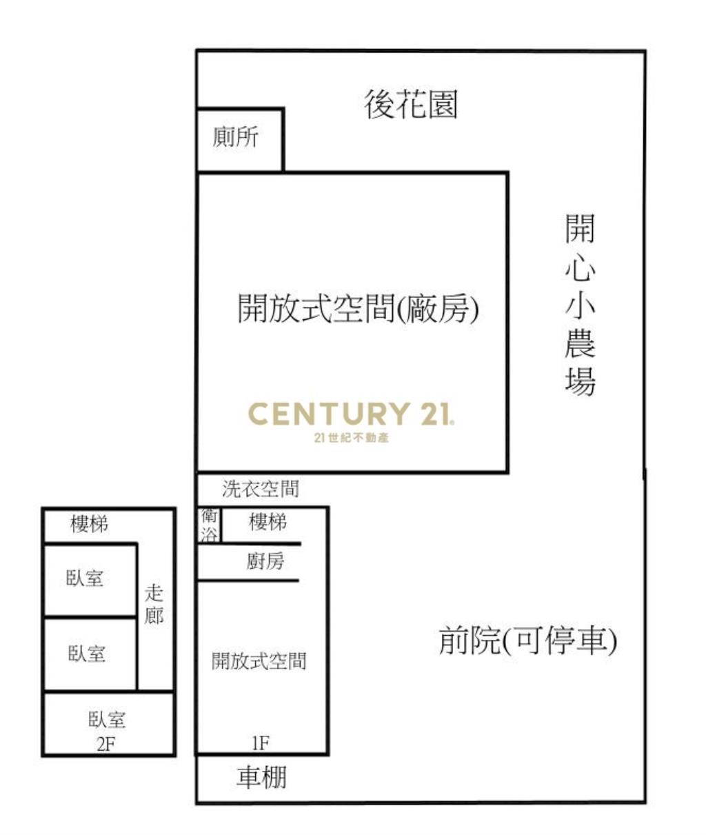 外埔稀有合法廠辦贈小花園