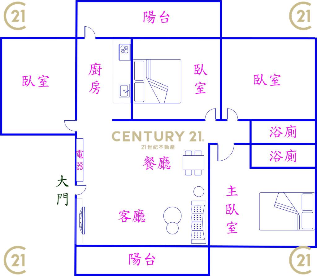 永平街-如意江山4房平車設計宅