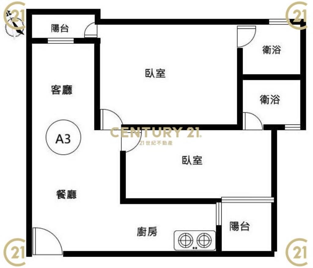 七甲花卉區旁「藏樂居6F」精品2房-A3