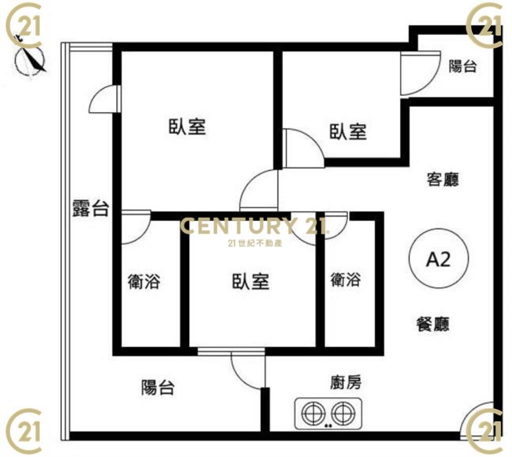 近保西國小「藏樂居2F」精美3房-A2