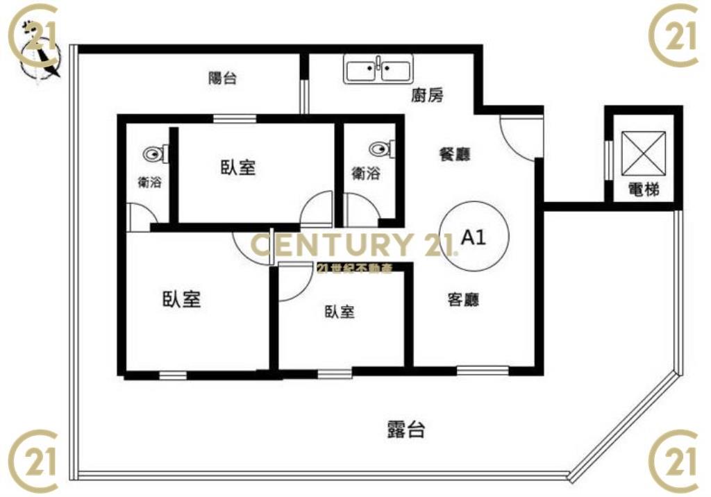 歸仁-七甲「藏樂居2F」明亮美3房-A2