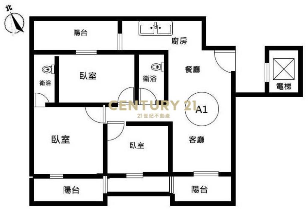 歸仁-七甲「藏樂居3F」明亮美3房-A2