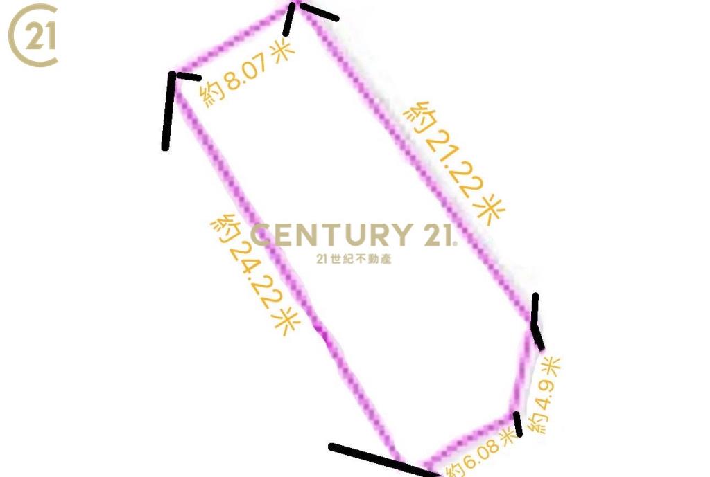 九份子65坪三角窗方正建地